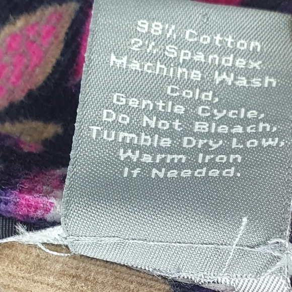 ANN TAYLOR Skirt Corduroy Floral Paisley Print Women's Size 4 - Picture 6 of 6